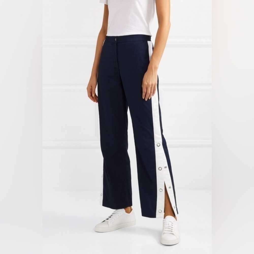 Equipment navy snap bottom trousers